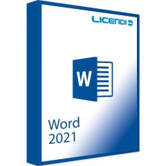 Product box of Microsoft Word 2021 Licendi