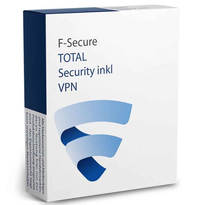 F-Secure TOTAL Security incl. VPN (3 PC)