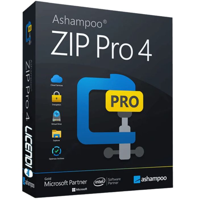 Ashampoo Zip Pro 4 - Software profesional de compresión de archivos