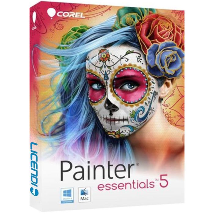 Corel Painter Essentials 5 – Caja de Licencia de Software de Pintura Digital