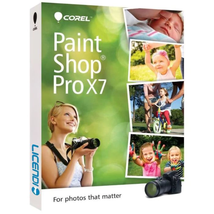 Corel PaintShop Pro X7 - Software de Edicion Fotografica Licencia Box