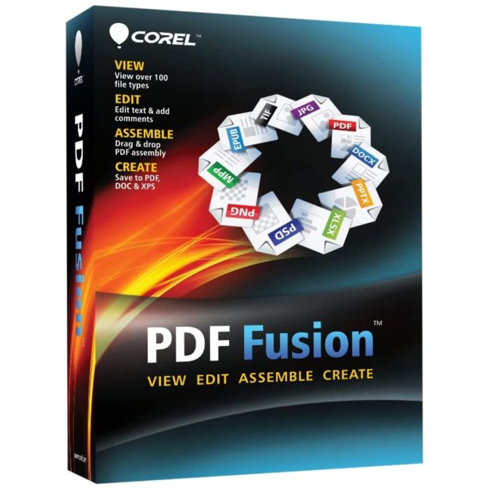 Corel PDF Fusion License - View Edit Assemble Create PDF Software