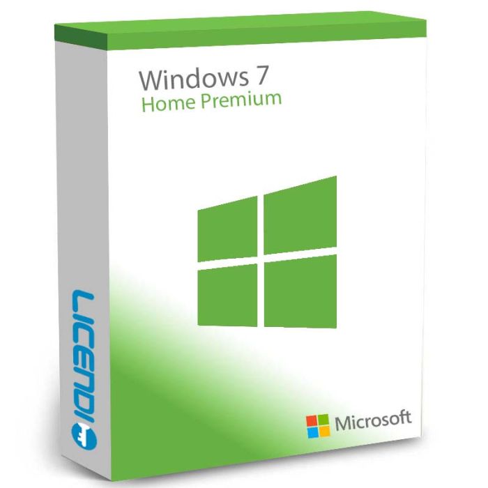 Windows 7 Home Premium product box