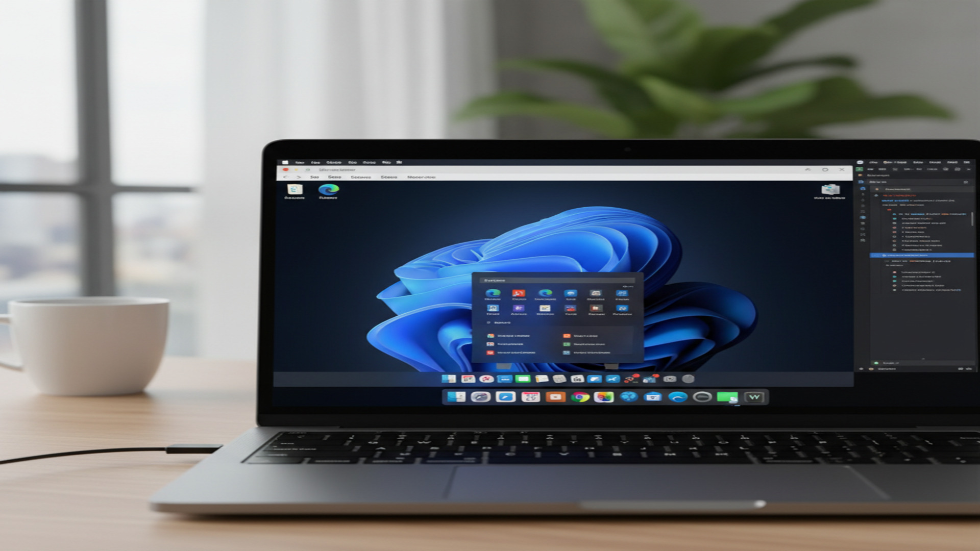 Machine virtuelle Windows 11 fonctionnant aux côtés des applications macOS dans Parallels Desktop 26