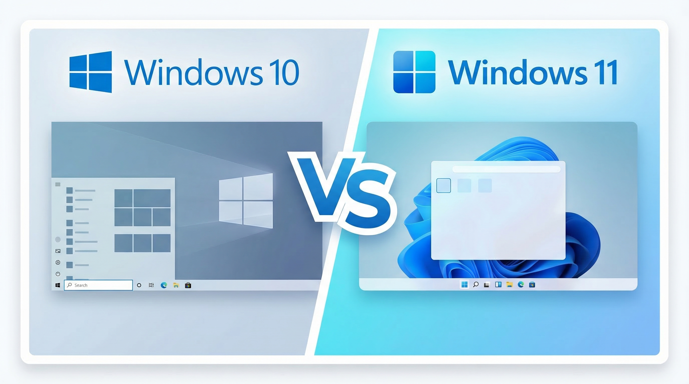 Windows 11 vs Windows 10 comparison showing key differences and upgrade decision factors
