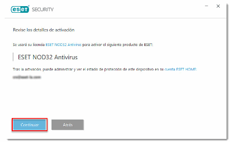 Imagen de proceso de instalación ESET Smart Security Premium