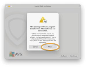 Imagen procedimiento de Instalación Winwos de AVG antivirus