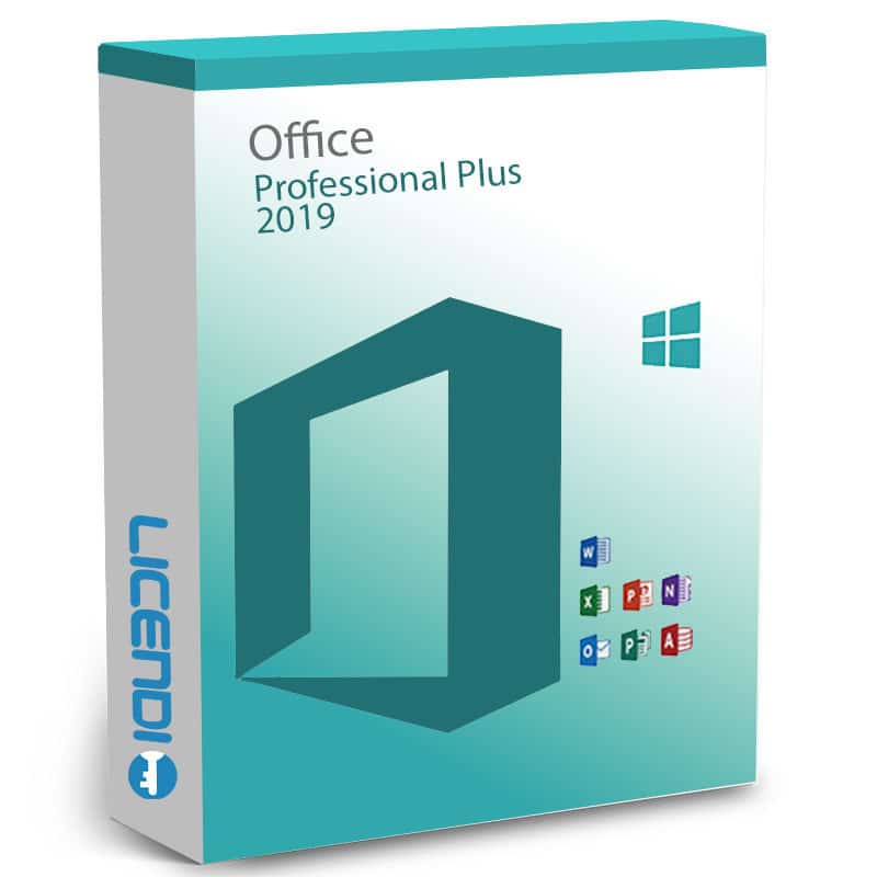 Confezione del prodotto Office Pro Plus 2019