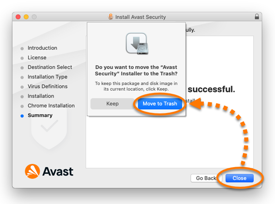 Imagen de instalación Avast antivirus para Windows