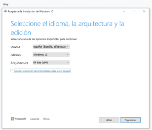Imagen de como instalar el sistema operativo windows 10