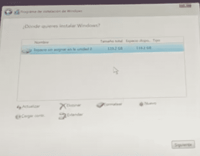 Imagen tutorial de como instalar windows 10 por primera vez