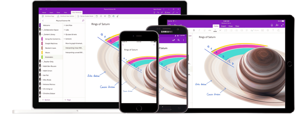 OneNote sur tous les appareils