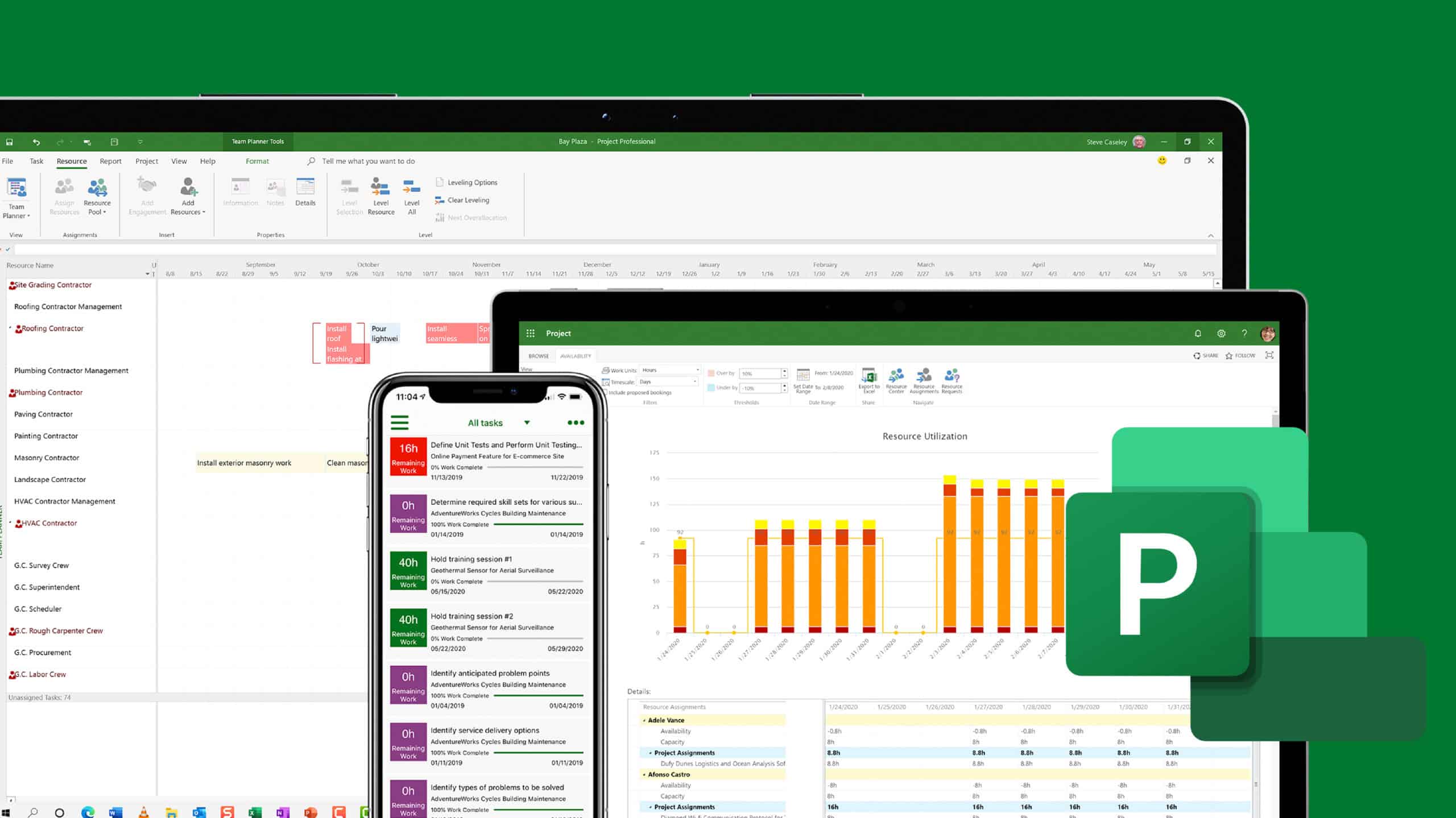 Puedes descargar microsoft project a todos tus dispositivos