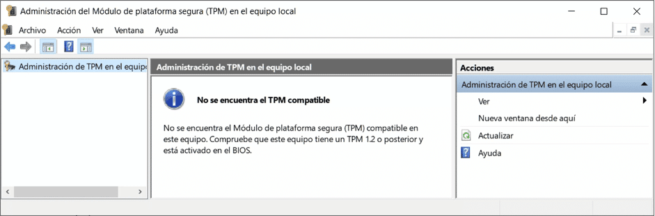 Activar TPM 2.0 con Licendi