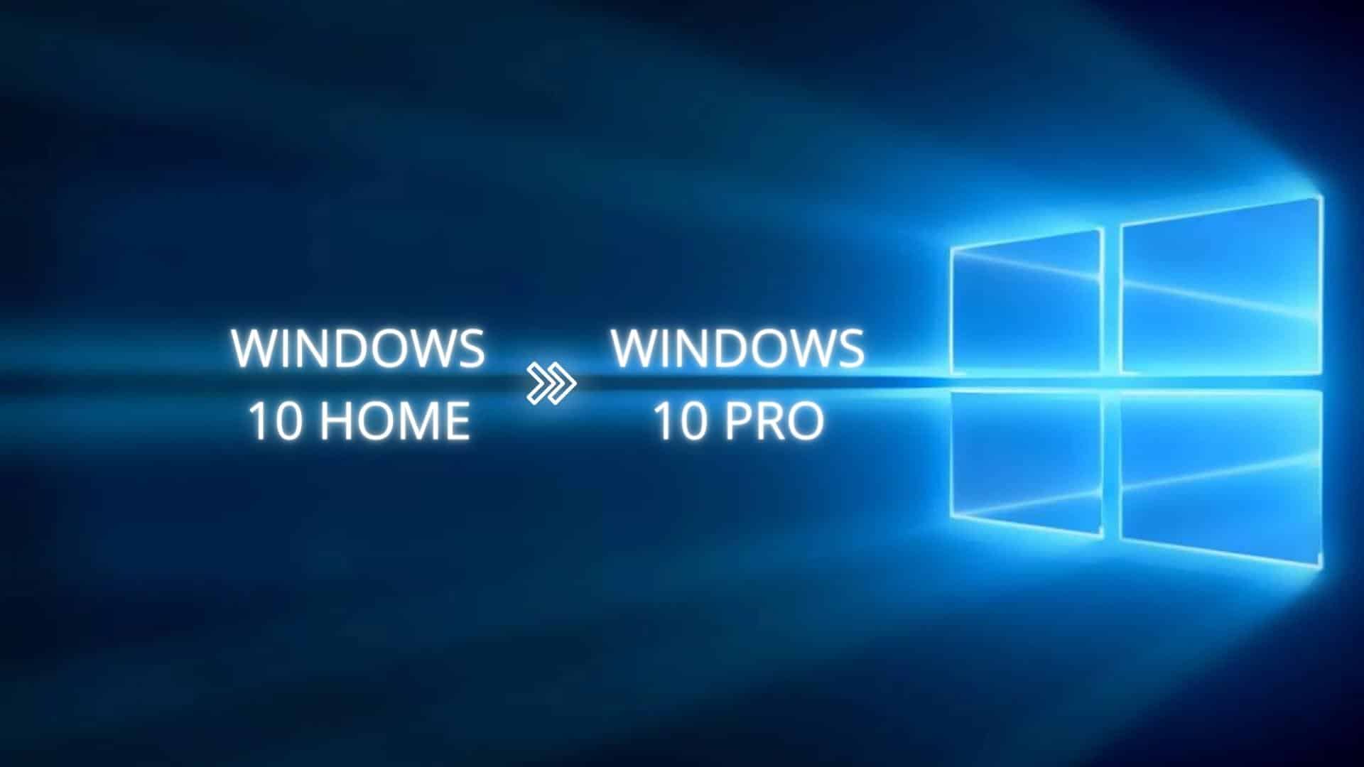 Mise à niveau vers Windows 10 Pro