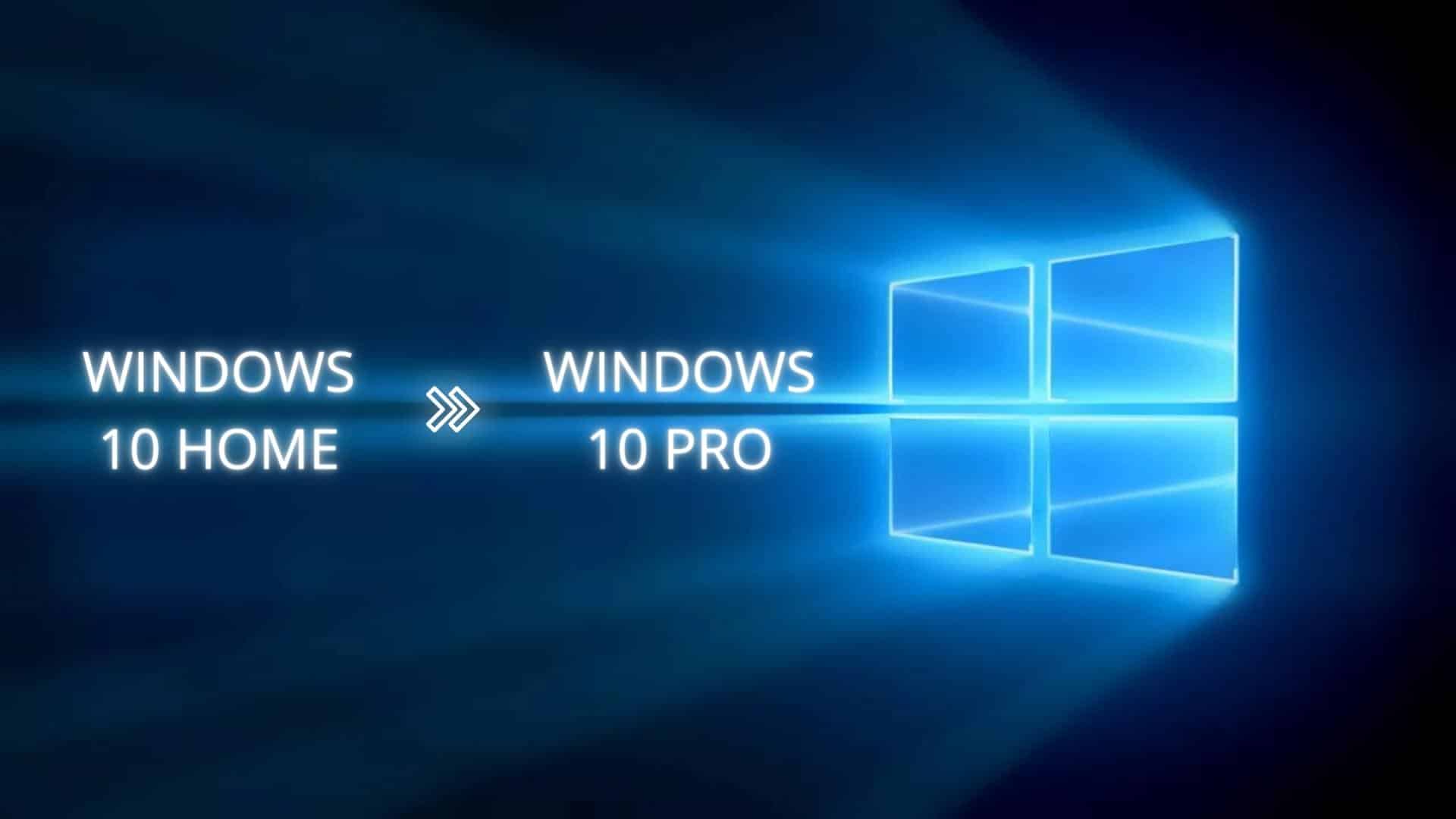 Upgrade to Windows 10 Pro Licendi