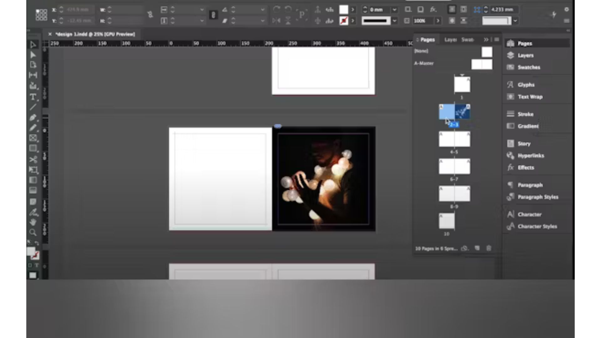 Adobe InDesign software