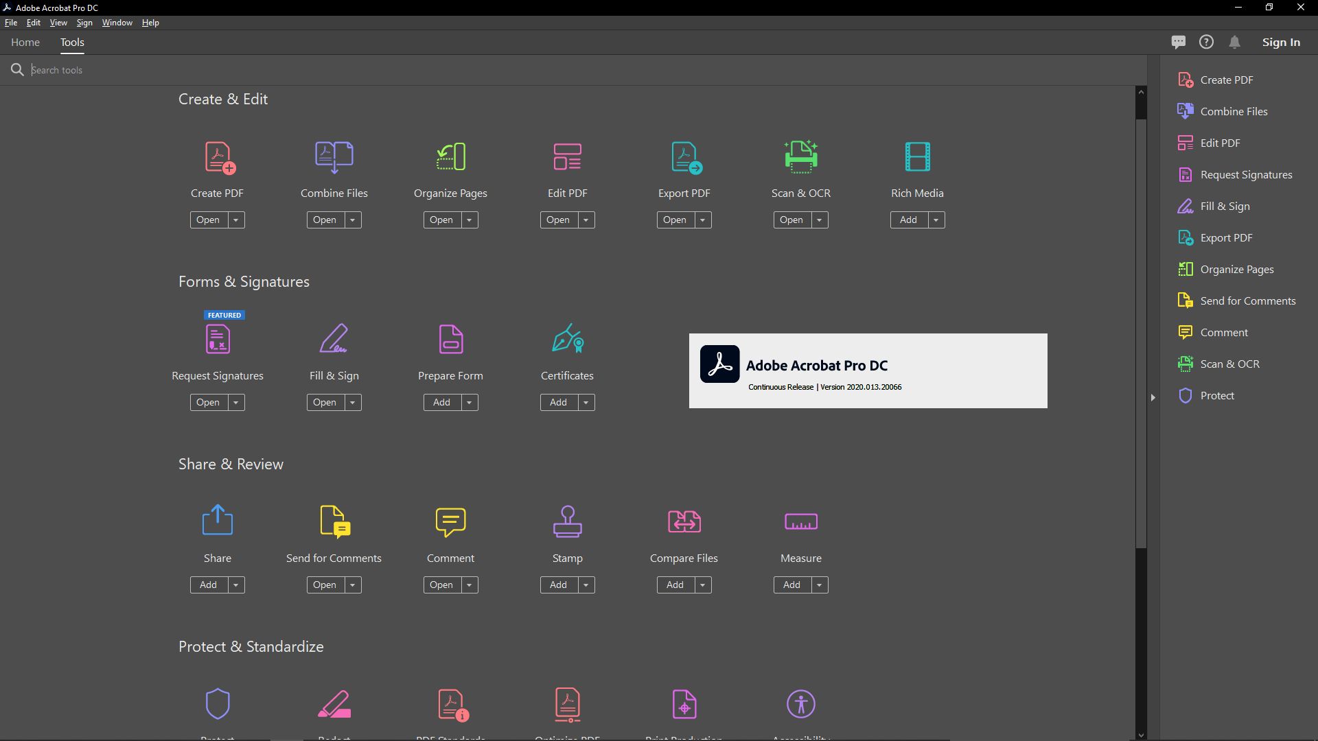 choose between Acrobat Pro DC 2020 and 2022