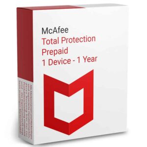 Caja de McAfee Total Protection Licendi