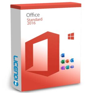 Ms Office Standard 2016 product box of Licendi